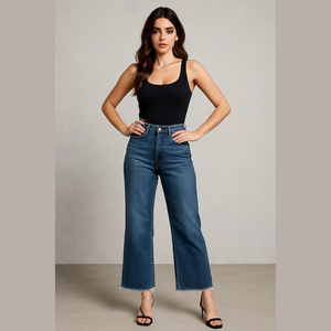 Amarisa Michelle Mid Rise Straight Crop Jeans